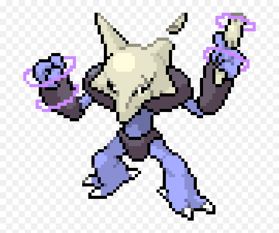 Pixelart - Alakazam Pixel Art Png,Alakazam Png