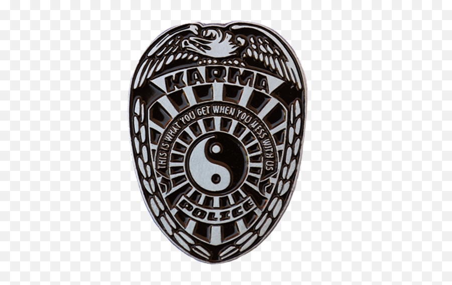 Karma Police Badge - Karma Badge Png,Police Badge Transparent