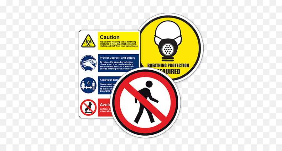 Danger Sign Ammonia Safety Label Decal Sticker Retail - Covid 19 Signage Png,Danger Sign Transparent