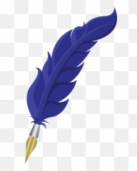 Download Hd Feather Quill Pen And Ink Pot Transparent Png - Quill Feather Pen And Ink Transparent Background,Quill Png
