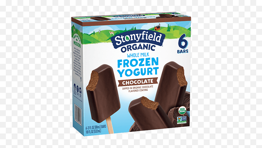 Frozen Yogurt Bars Chocolate - Stonyfield Nonfat Frozen Yogurt Png,Chocolate Bar Transparent