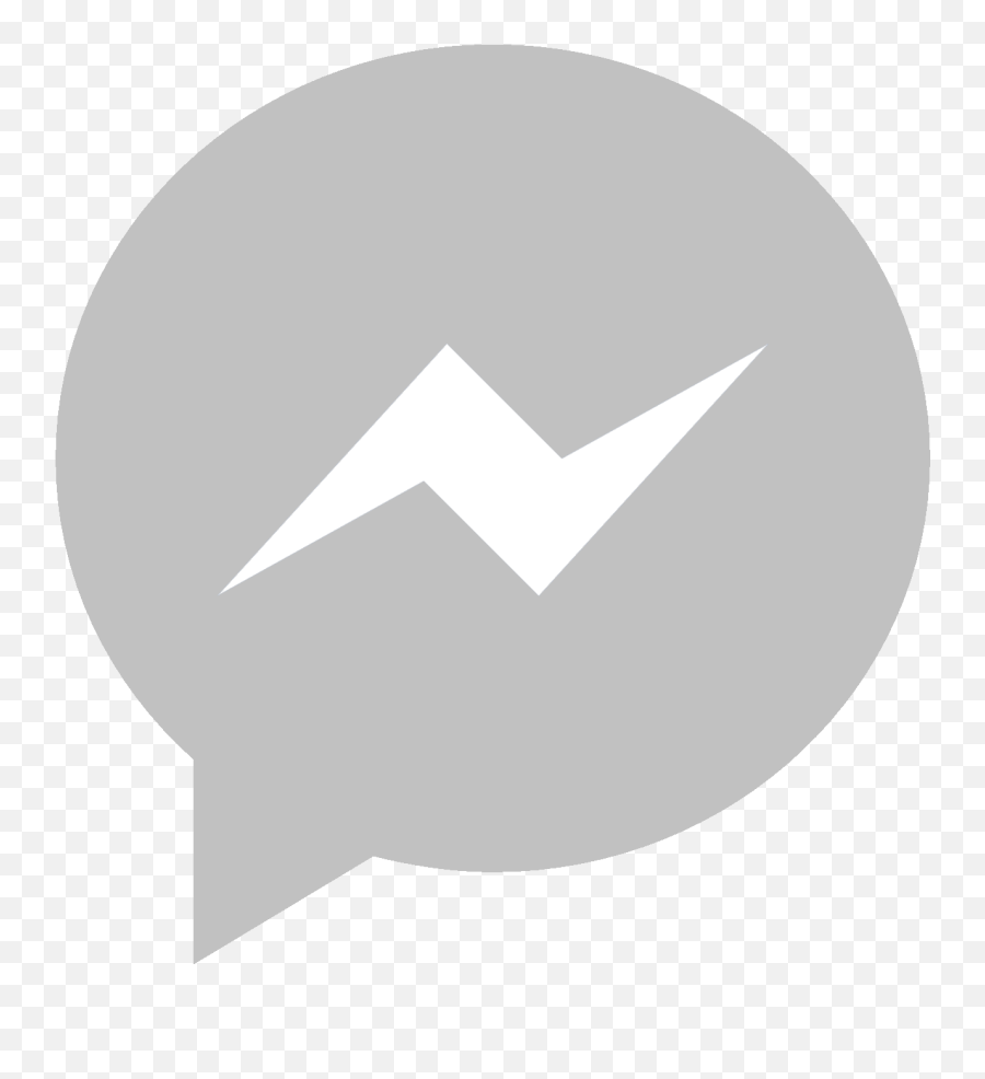 Facebook Messenger Icon Transparent - Grey Facebook Messenger Icon Png,Facebook Messenger Logo Png