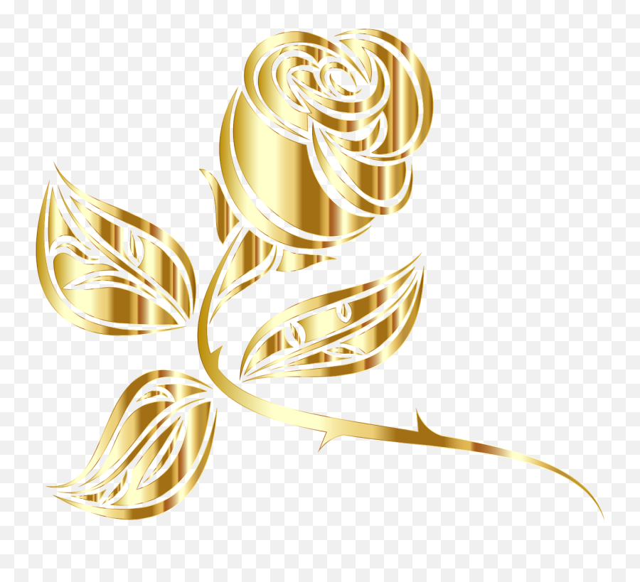 Gold Frame Png Vector - Clipart Gold Flower,Gold Flower Png