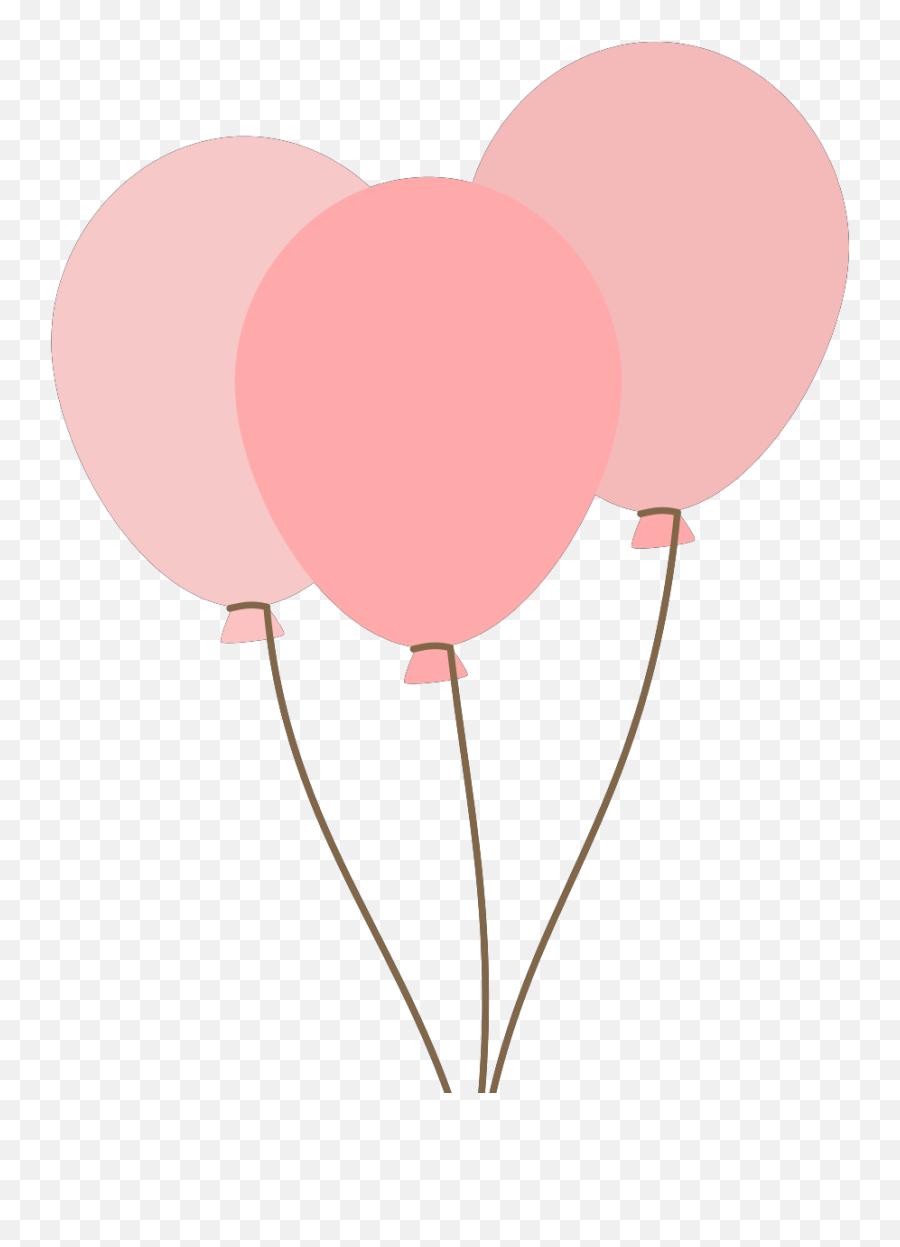 Pink Balloons Clip Art - Pink Balloons Clipart Png,Pink Balloons Png