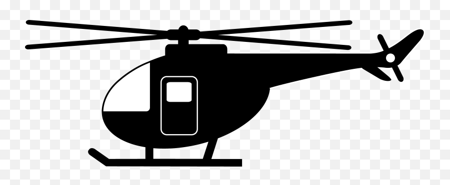 Helicopter Clipart - Helicopter Clipart Black And White Png,Apache Helicopter Png