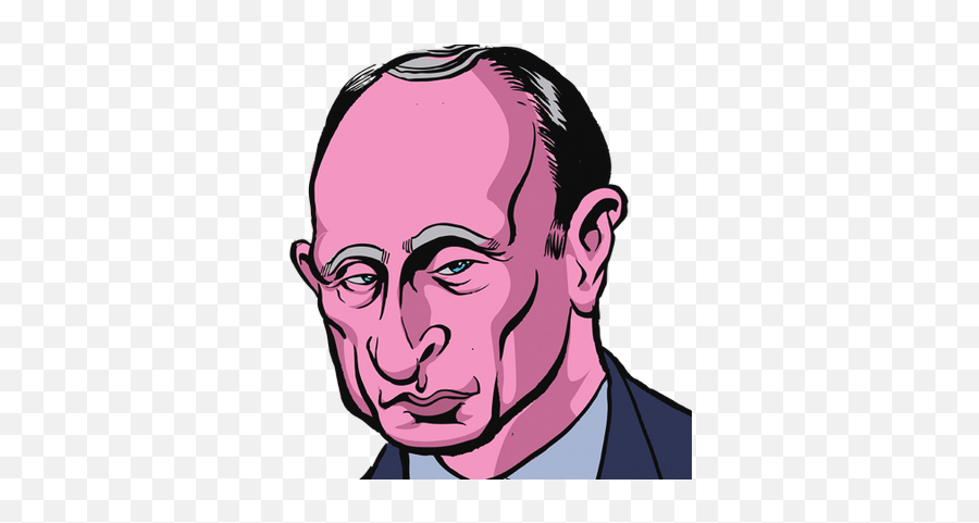 Download Hd Plaid Vladimir Putin - Vladimir Putin Putin Cartoon Side Profile Png,Putin Png