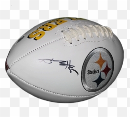 Antonio Brown Pittsburgh Steelers Autographed Full Size Logo Football Jsa - Paraphernalia png
