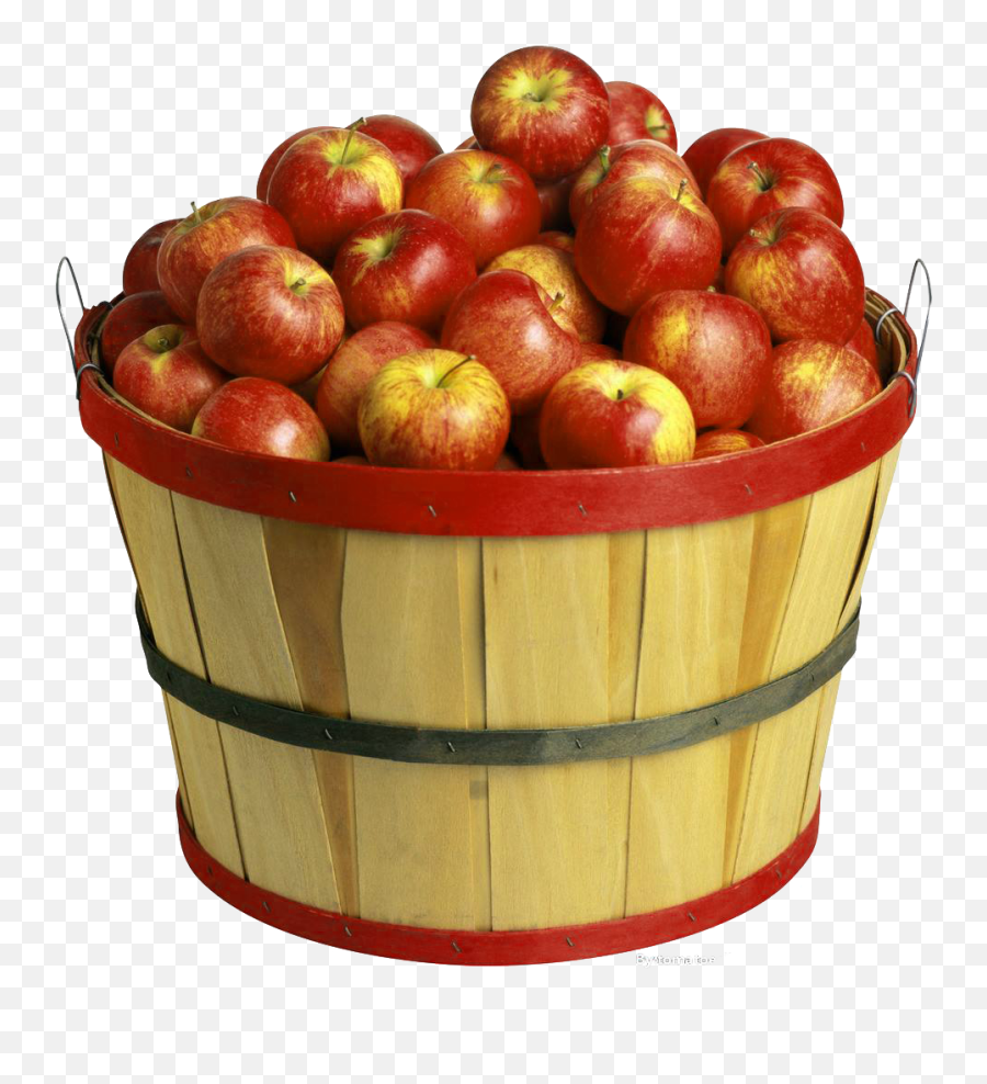 Cider Apples Basket The Hq Png Image - Red Apples In A Basket,Apples Transparent Background