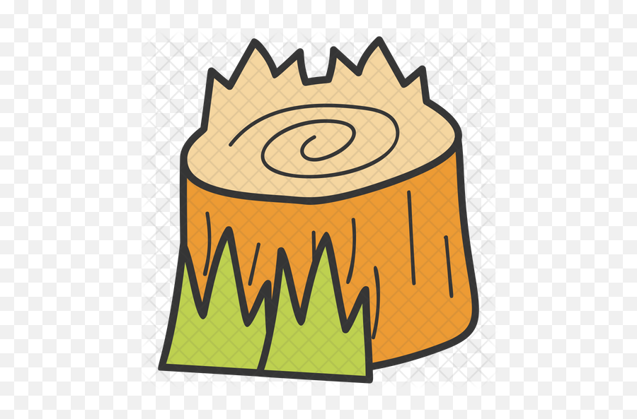 Tree Stump Icon Of Doodle Style - Horizontal Png,Stump Png