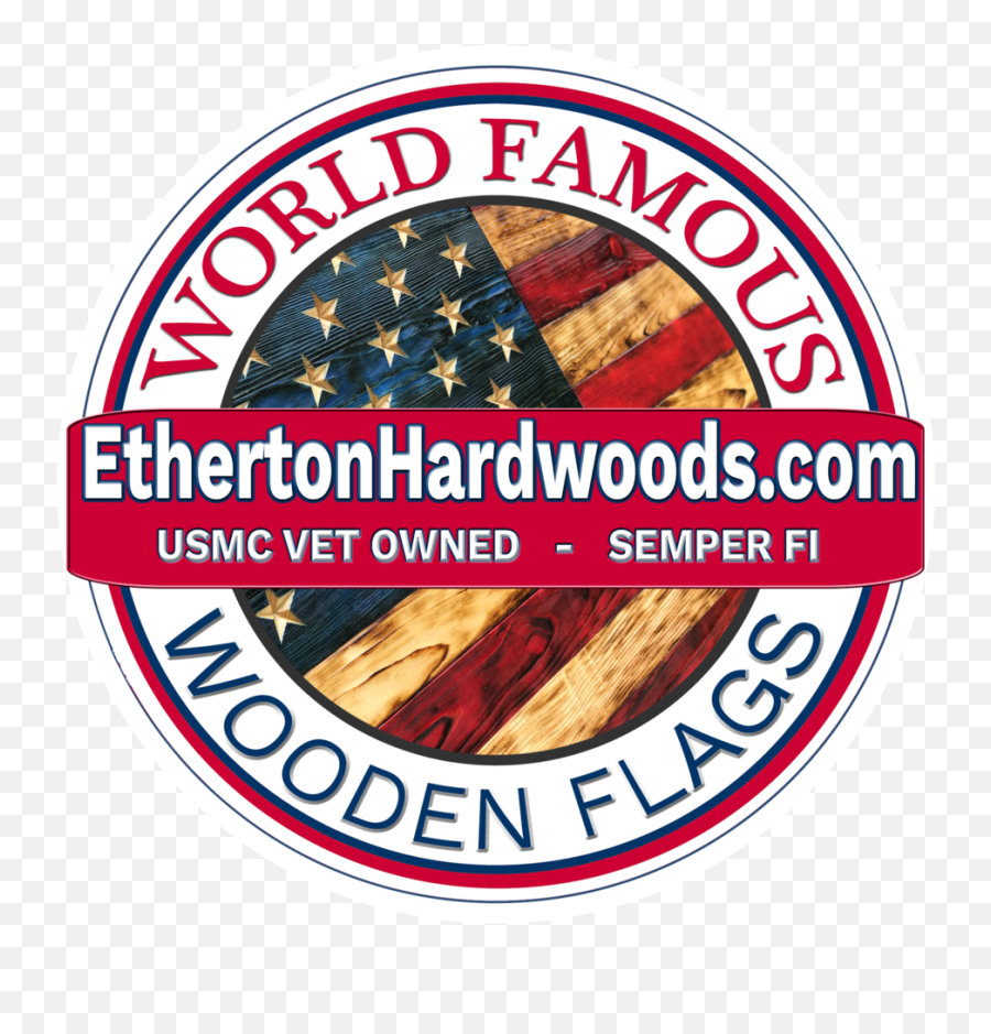 Custom Wooden American Flags With Logo Or Design Carved Into - American Png,Semper Fi Logo