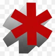 Download Red Star Png Transparent Background - Cross