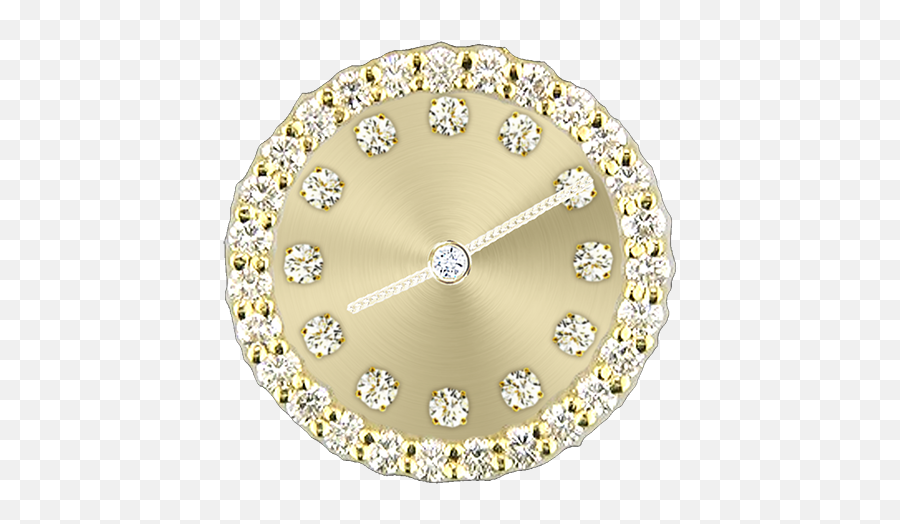 Diamond Gold Clock Widget - Solid Png,Gold Clock Png