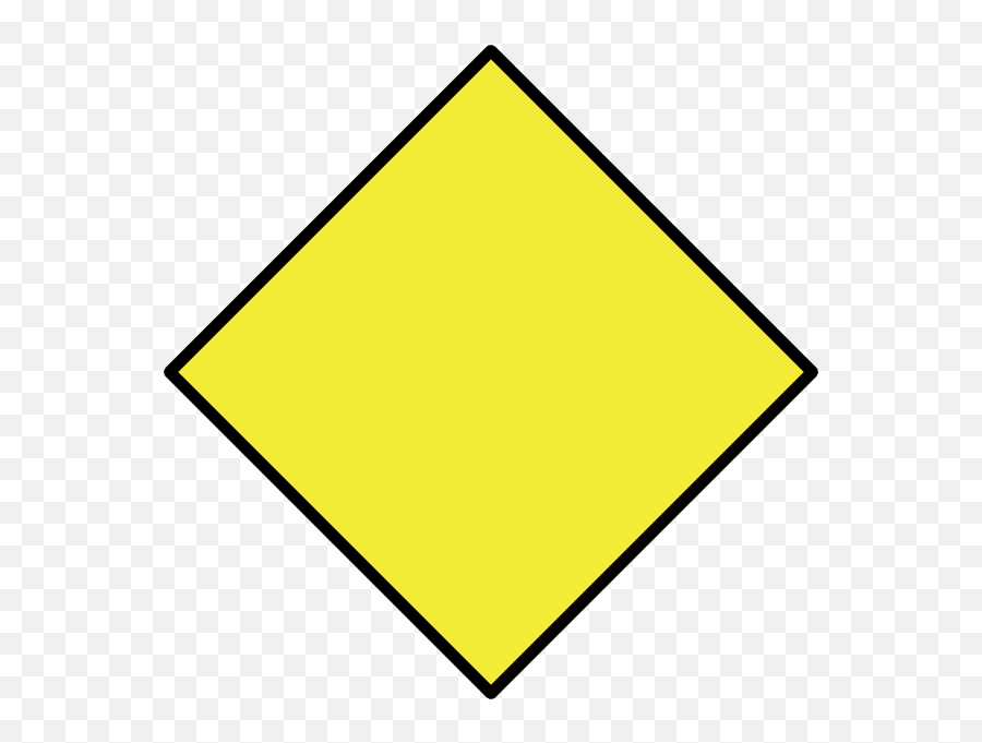 Diamond Clipart Yellow - Yellow Diamond Warning Sign Png,Yellow Diamond Png
