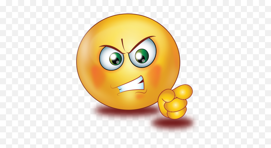 Angry Pointing Finger Emoji - Angry Emoji Png,Pointing Finger Icon Png