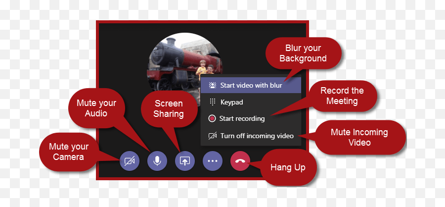 Microsoft Teams - Teams Meeting Controls Png,Hang Up Icon