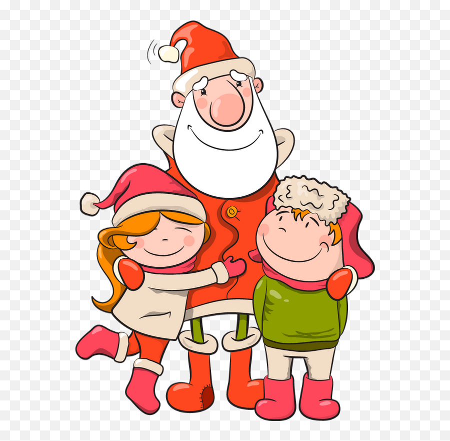 Download Claus Illustration Christmas Vector Mrs Santa - Santa Claus And Kid Vector Png,Christmas Vector Png