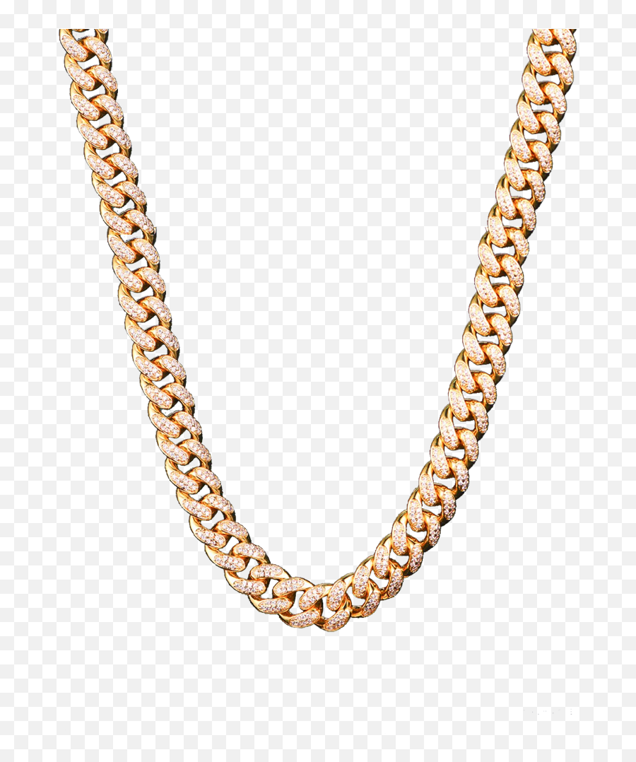 Iced Out Chain Png - Transparent Cuban Link Png,Gold Chain Png Transparent