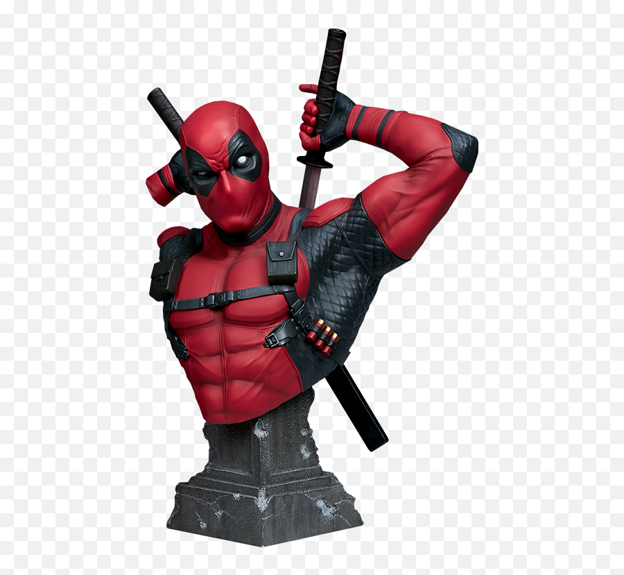 Marvel Comics Deadpool Bust 13 Scale Statue By - Sideshow Deadpool 1 3 Bust Png,Deadpool 2 Icon Cinemta