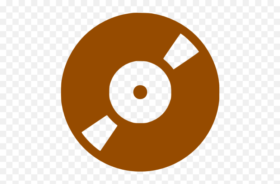 Brown Music Record Icon - Free Brown Music Record Icons Music Cover Icons Brown Png,Icon Of Music