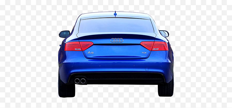 Back Elevation Of Blue Audi - Immediate Entourage Car Back Side Png,Car Back Png