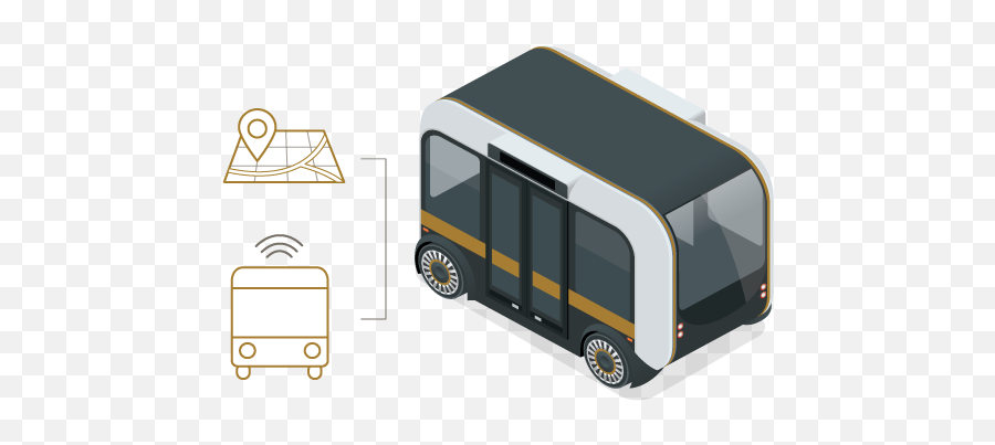 Golden Wings For Transport Service - Sketch Of Autonomous Shuttle Png,Shuttle Bus Icon