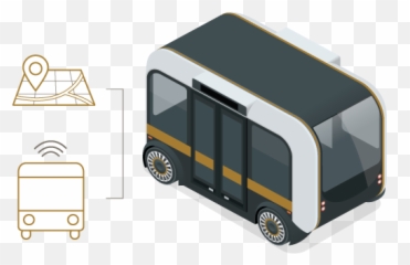 Golden Wings For Transport Service - Sketch Of Autonomous Shuttle png