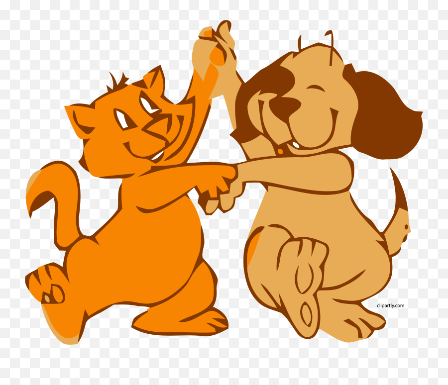 Dog Cat Dance Clipart Png - Dancing Animals Gif Cartoon,Dance Clipart Png