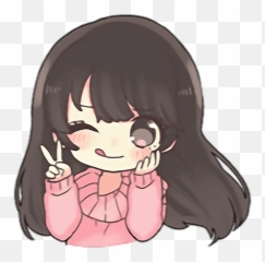 Png Kawaii Stickers Cute Sticker Chibi - Chibi Kawaii Png,Cute Stickers Png