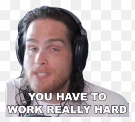 You Have To Work Really Hard Sam Johnson Sticker - png