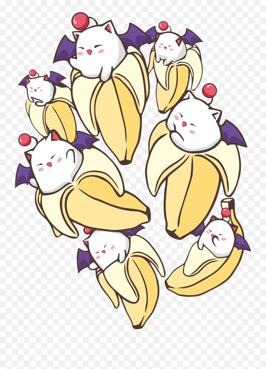 Moogle Inspired Bananya I Made Out - Cartoon Png,Moogle Png