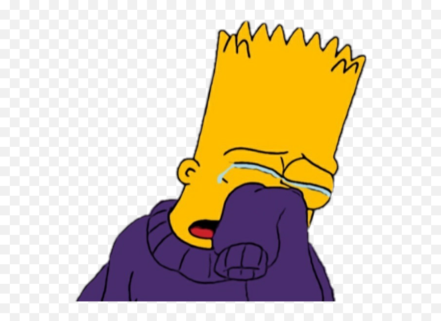 Lagrimas Png - Bart Lossimpson Sad Lagrimas Sticker Stickers Tristes,Los Simpson Png