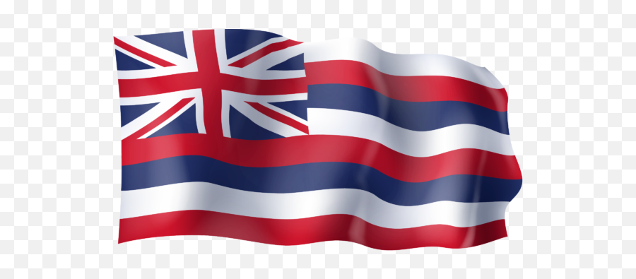 Waving Flag Of Hawaii - Hawaii State Flag Png,Flag Transparent