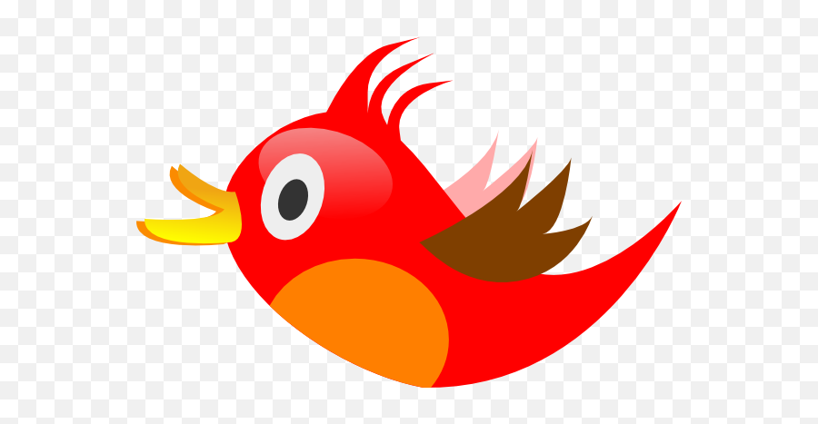 Bird Clip Art - Cartoon Red Bird Png,Red Bird Png