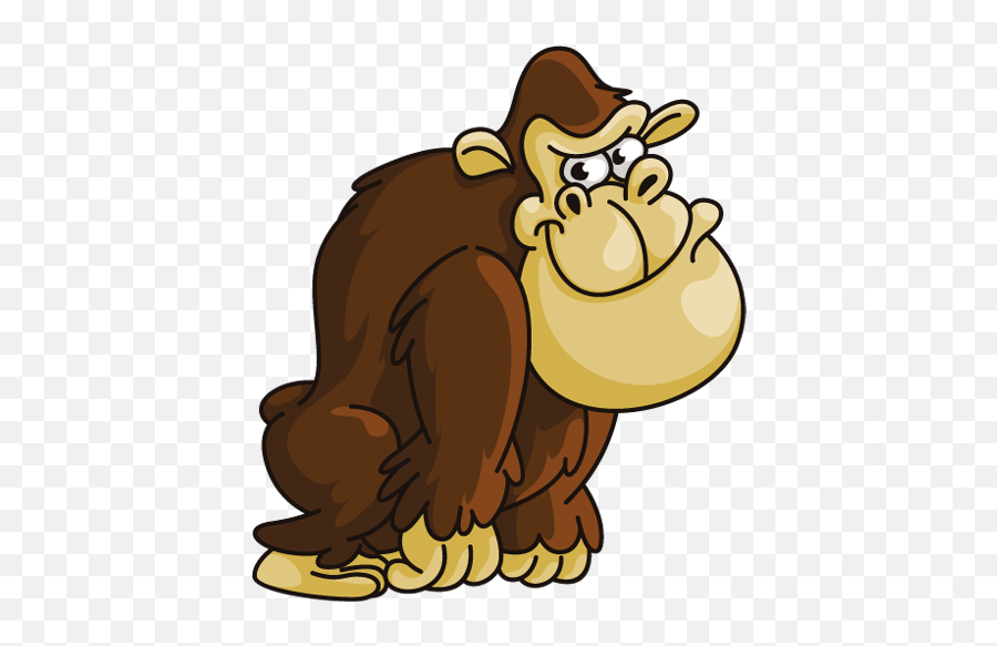 Cartoon Gorilla Png Picture - Silly Gorilla Cartoon,Gorilla Cartoon Png