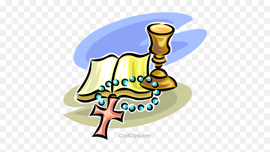 Download Bible Cross And Chalice Royalty Free Vector Clip - Caliz Con Biblia Png,Bible Vector Png