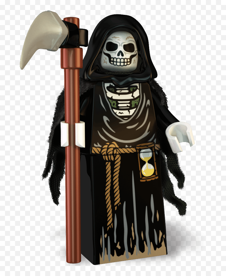 The Grim Reaper - Custom Minifigure Lego Halloween Micro Lego Grim Reaper Png,Grim Reaper Transparent Background