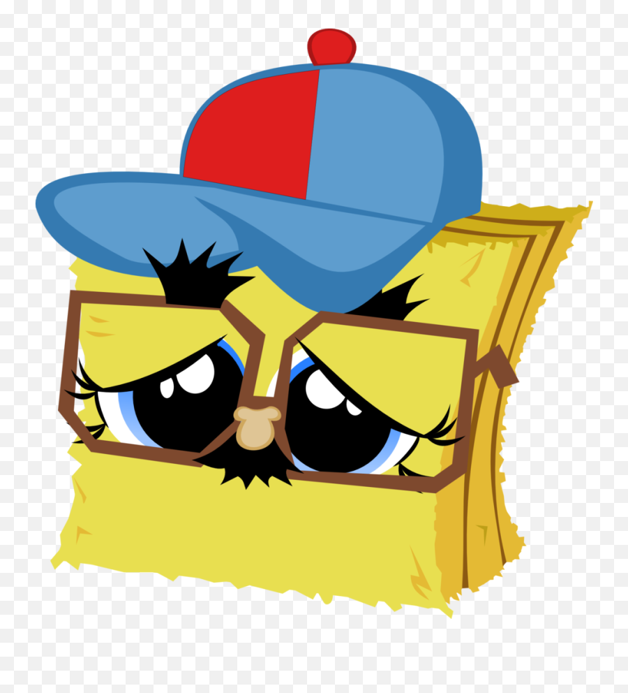 Chibi Filly Glasses Hay Bale - Clip Art Png,Hay Bale Png