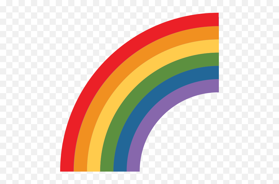 Rainbow Emoji - Twitter Rainbow Emoji Png,Rainbow Emoji Png