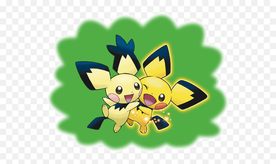 North America Europe Get Wi - Fi Pikachucoloured Pichu Event Pikachu Colored Pichu Png,Pichu Transparent