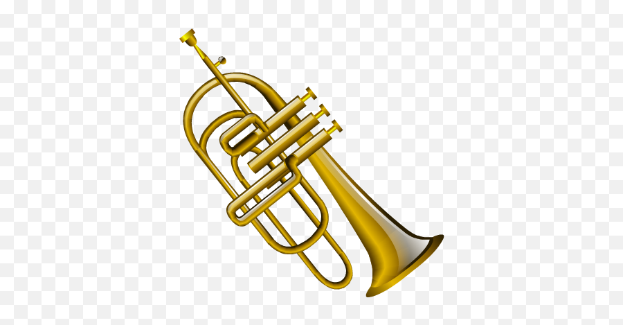 Cornet Icon - Musical Instruments Without Background Png,Trombone Transparent Background
