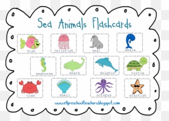 Sea Monster Png - Sea Monster Clipart Aquatic Animal Sea Animals Flashcards Free,Sea Monster Png