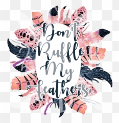 Donu0027t Ruffle My Feathers U2014 2 Crazy B Designs Vinyl Png Ruffles