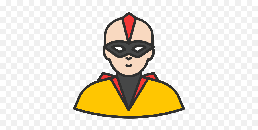 Bald Hero Mask Ninja Super Icon - Cartoon Png,Ninja Mask Png