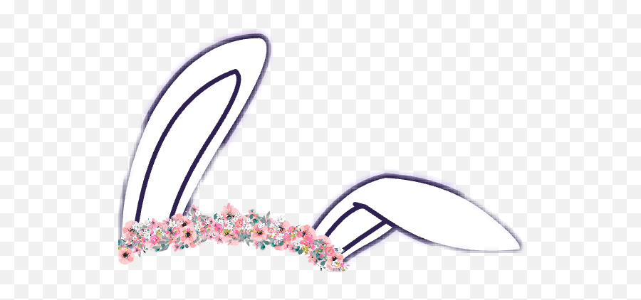 Gacha Bunny Ears Flowers Sticker By Blurry - Flower Png,Bunny Ears Png