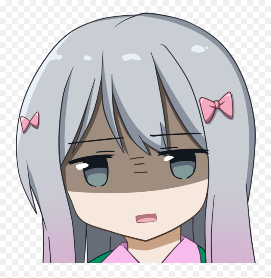 Download Disappointed Anime Face Png - Transparent Discord Anime Emotes, Anime Girl Face Png - free transparent png images 