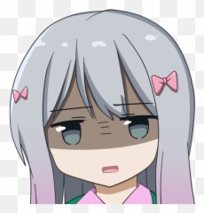 Download Disappointed Anime Face Png - Transparent Discord Emotes