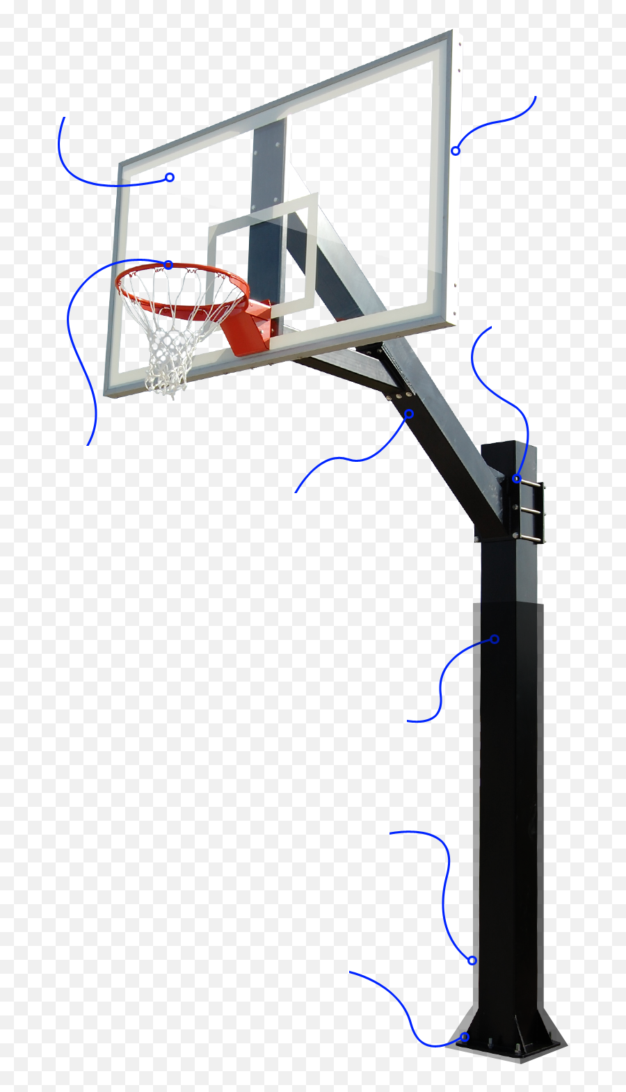 Hercules Basketball Goals - Basketball Board Layout Png,Basketball Goal Png