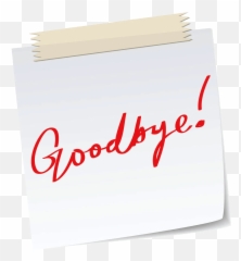 Goodbye Png Picture - Horizontal,Goodbye Png