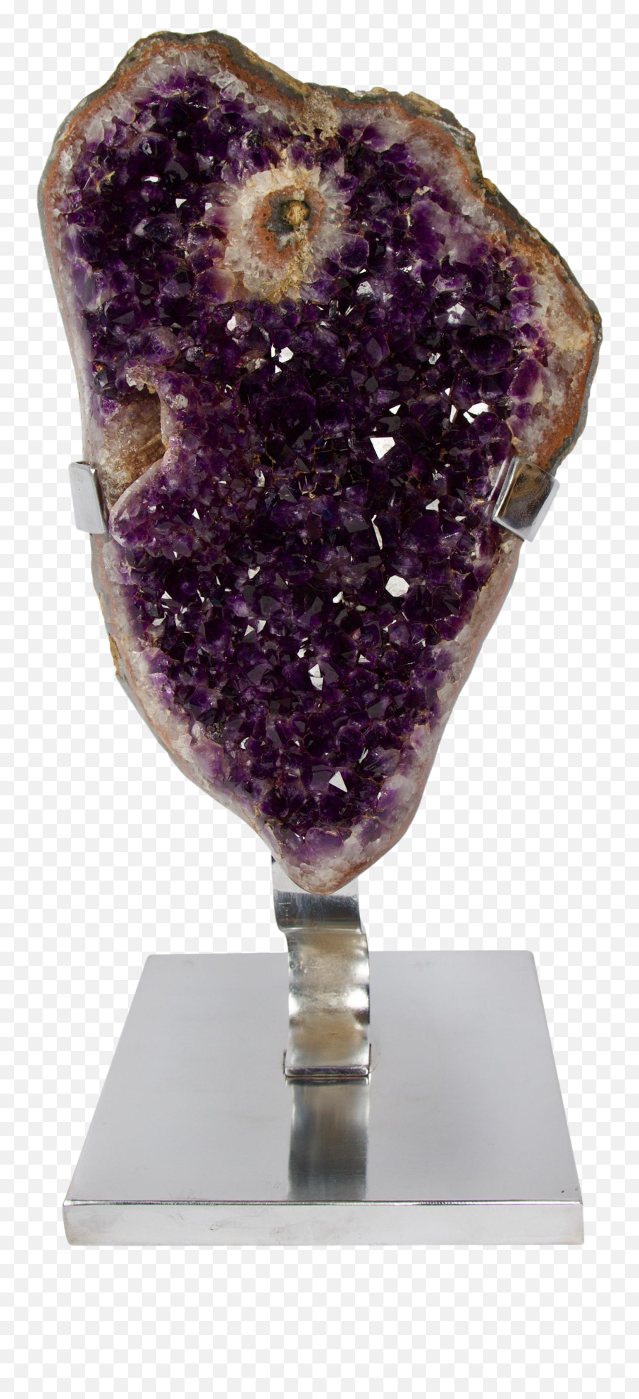 Gem Grade Amethyst Geode Sculpture - Amethyst Png,Geode Png