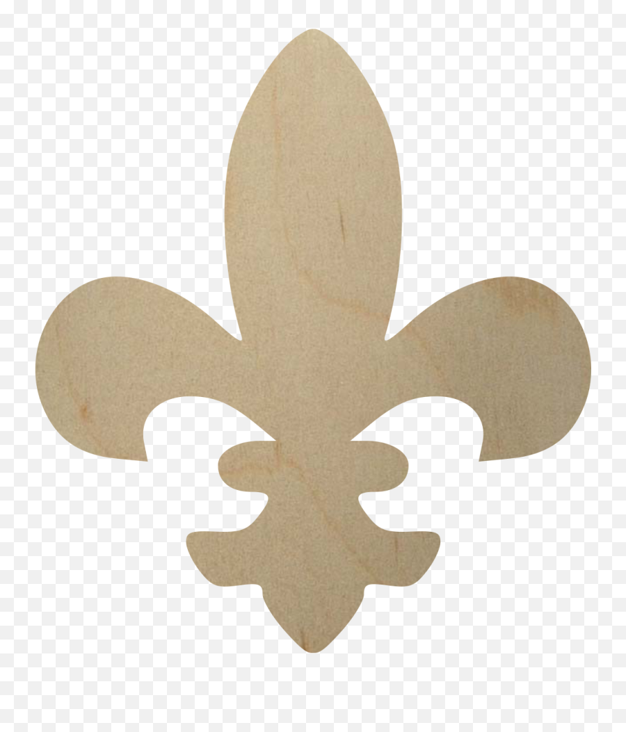 Wooden Fleur De Lis Cutout - Shamrock Png,Fleur De Lis Png